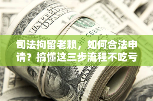 北京司法拘留老赖，如何合法申请？搞懂这三步流程不吃亏！