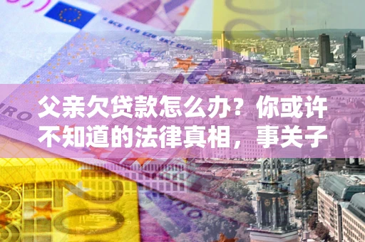 北京父亲欠贷款怎么办？你或许不知道的法律真相，事关子女未来