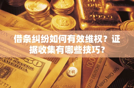 北京借条纠纷如何有效维权？证据收集有哪些技巧？