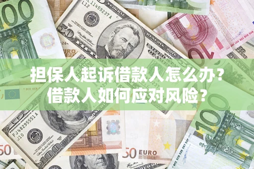 北京担保人起诉借款人怎么办？借款人如何应对风险？