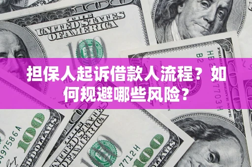 北京担保人起诉借款人流程？如何规避哪些风险？